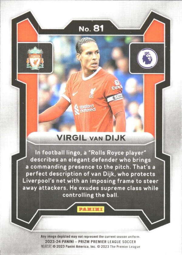 Amazon.com: 2023 PANINI PRIZM PREMIER LEAGUE #81 VIRGIL VAN DIJK